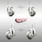 Service Caster 3 Inch 316SS Gray Polyurethane Swivel 12mm Threaded Stem Caster Brake, 2PK SCC-SS316TS20S314-PPUB-M1215-2-TLB-2 - alternate 5